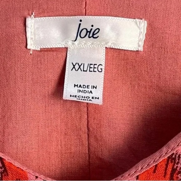 (XXL)- Joie Bondi Sleeveless Animal Print Maxi Dress- Tea Rose - Picture 6 of 12